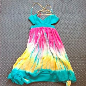BCBG tie dye dress